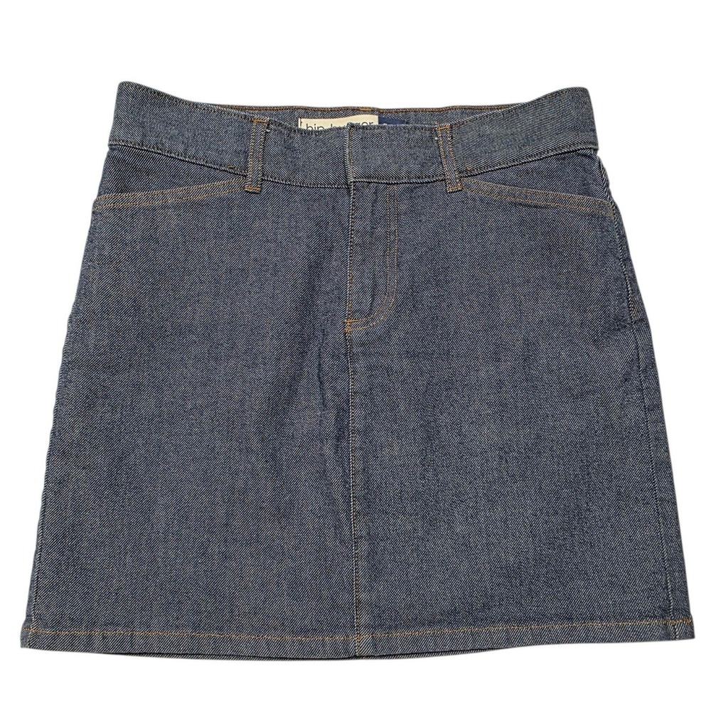 Gap Hip-Hugger Stretch Denim Mini Skirt Women 6 Blue Cotton Lycra Y2K Vintage